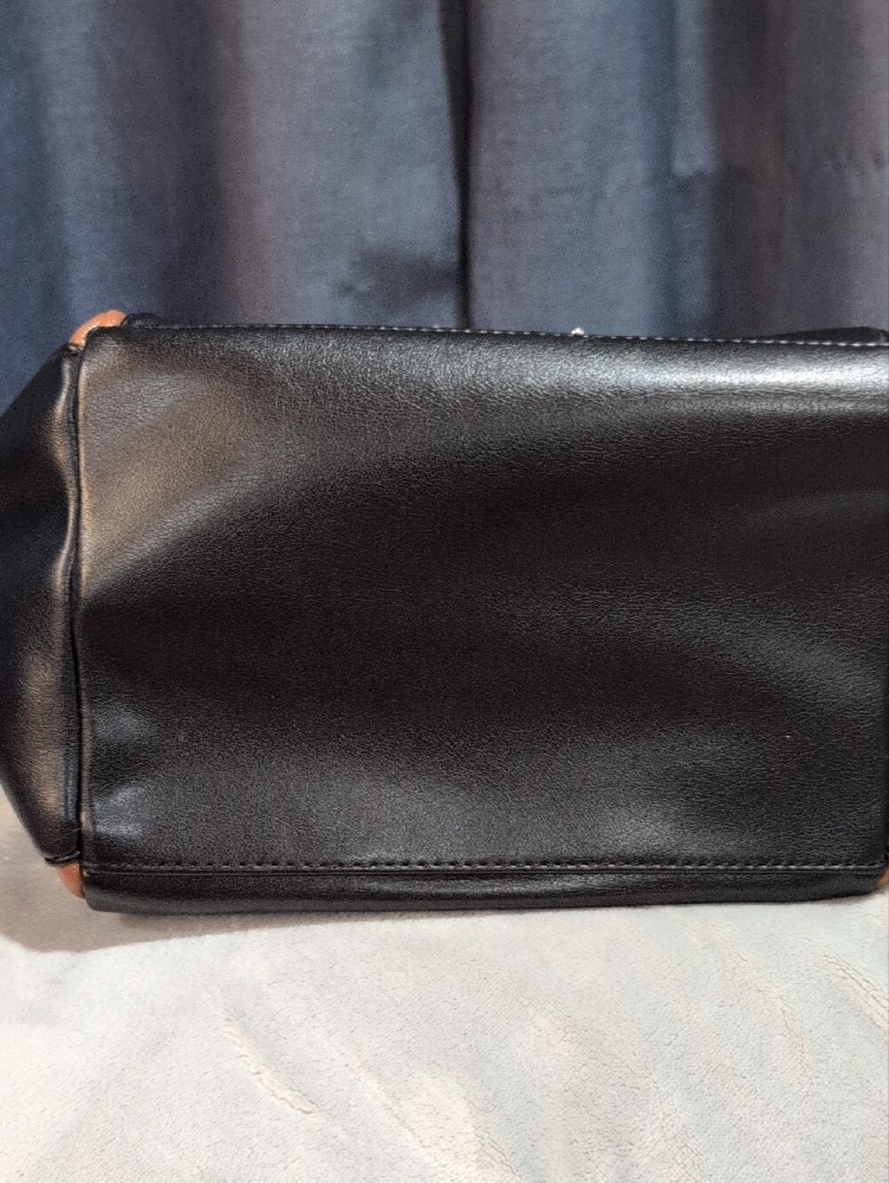 Nine West Black and Brown Two-Tone Tote - Picture 6 of 6